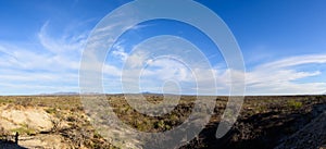 Panorama of the scrub desert of Baja Mexico