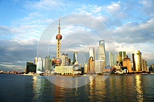Panorama of Shanghai (the bund) photo