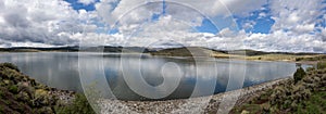 Panorama shot of a lake in the Dixie National Forest