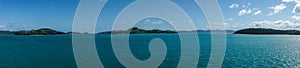 Panorama shot of Whitsunday Island group, Australia