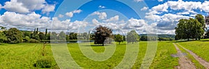 Panorama of Shropshire Countryside England UK