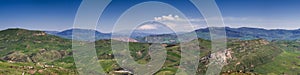 Panorama of the sicilian hillscape