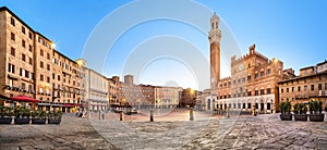 Panorama of Siena, Italy