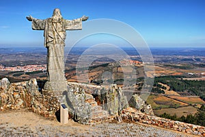 Panorama of Sierra Marofa in Figueira de Castelo Rodrigo photo