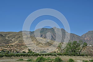 Panorama of Sierra Nevada Mountains