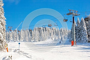 Panorama of ski resort Kopaonik, Serbia