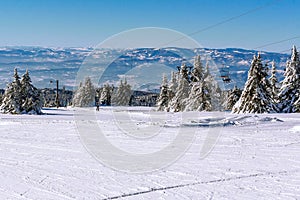 Panorama of ski resort Kopaonik, Serbia