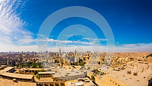 Panorama of the skyline of Cairo photo