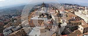 Panorama of small italian city Macerata