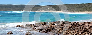 Panorama of Smith's beach south Western Australia
