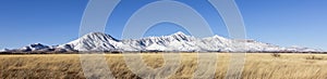 A Panorama of the Snowy Huachuca Mountains photo