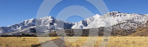 A Panorama of the Snowy Huachuca Mountains photo