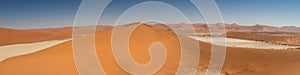 Panorama of the Sossusvlei dunes