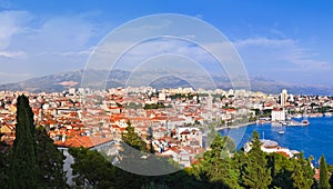 Panorama of Split, Croatia