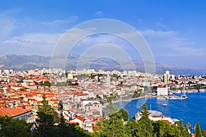 Panorama of Split, Croatia