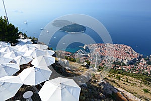 Panorama from Srd hill. Dubrovnik. Croatia
