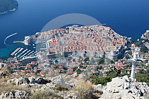 Panorama from Srd hill. Dubrovnik. Croatia