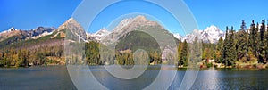 Panorama of Strbske Pleso, High Tatras