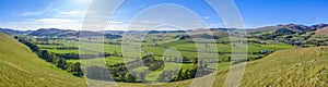 Panorama Of Summer In The Scottish Borders