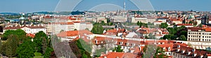 Panorama of sunny Prague