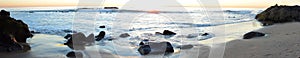 Panorama Sunset at the Beach