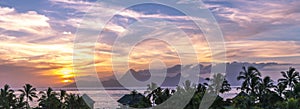 Tahiti Sunset Panorama