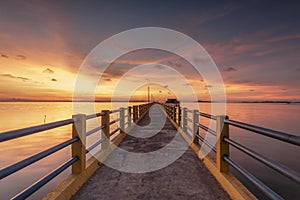 Panorama sunset of  batam bintan Wonderful Indonesia photo