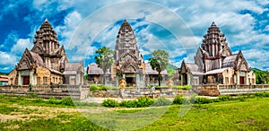 Panorama of Suwannaram Temple Patong near Thaweesin Hot Spring, Chiang Rai Province