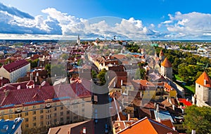 Panorama of Tallinn, Estonia photo