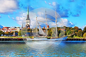 Panorama of Tallinn, Estonia