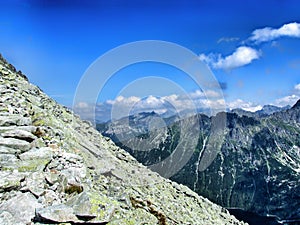 Panorama of Tatra mountain in Poland