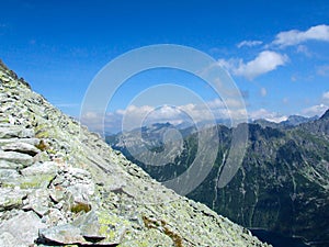 Panorama of Tatra mountain in Poland