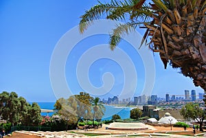Panorama of Tel-Aviv from the city of Jaffa. Israel. 2013