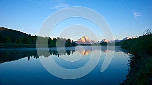 Panorama of Tetons River