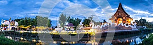 Panorama of thai temple.