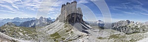 Panorama of the three peaks of Lavaredo