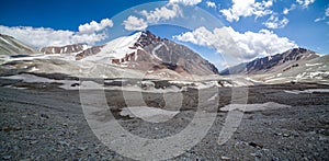 Panorama of Tien Shan mountains