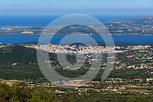 Panorama to Argostoli town, Kefalonia, Ionian islands, Greece