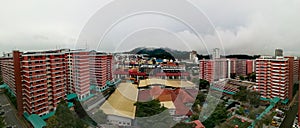 Panorama of Toh Yi housing estate and Bukit Timah hill