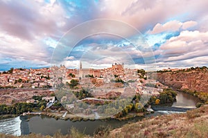 Panorama of Toledo, Castilla La Mancha, Spain