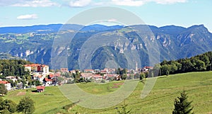 Panorama of Tonezza Town in Northen Italy