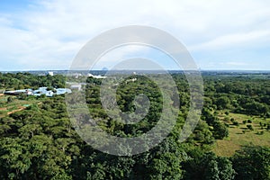 Panorama from the top of Independance Square in the capital of Malawi - Lilongwe