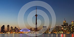 Panorama of Toronto skyline at photo