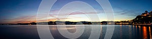 Panorama of Torquay during the sunset, Devon, England