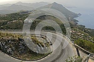 Panorama towards the south of the coast of Maratea