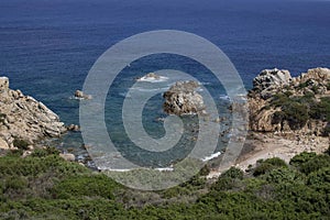 Panorama from the Tower of Vignola in Sardinia