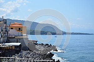 Panorama of the town Cefalu, Sicily, Italy
