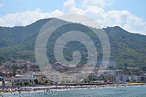 Panorama of the town Cefalu, Sicily, Italy