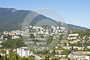 Panorama of town Yalta, Crimea