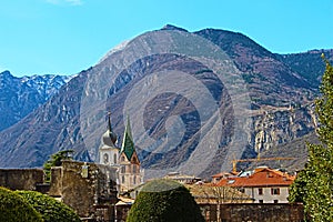 Panorama from Trento in Italy